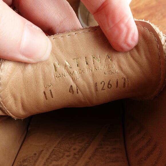 Patina Sneakers Womens Size 11 Brown Portland Suede Casual Low Top Lace Up Shoes - Picture 16 of 16